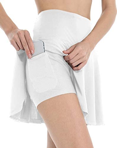 Susclude Women's Athletic Skorts Pleated Active Skirts Shorts Running Tennis Golf Skirt Skorts with Pockets 3 Susclude Women's Athletic Skorts Pleated Active Skirts Shorts Running Tennis Golf Skirt Skorts with Pockets - Image 3