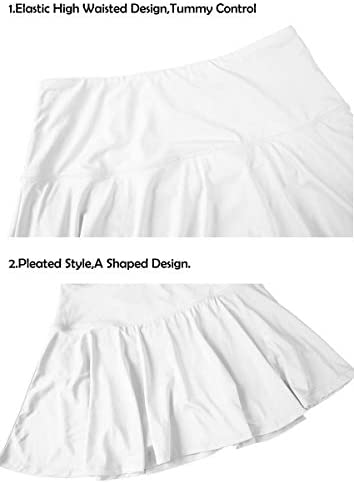 Susclude Women's Athletic Skorts Pleated Active Skirts Shorts Running Tennis Golf Skirt Skorts with Pockets 7 Susclude Women's Athletic Skorts Pleated Active Skirts Shorts Running Tennis Golf Skirt Skorts with Pockets - Image 7