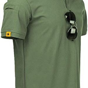 GEEK LIGHTING Mens Polo Shirt Quick-Dry Sweat-Wicking Cool Short Sleeve Sports Golf Outdoor T-Shirts