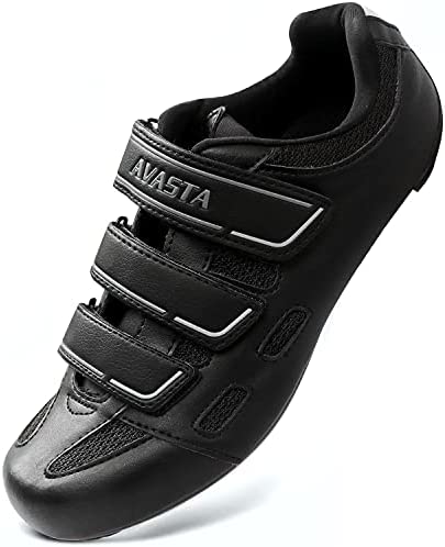 AVASTA Unisex Indoor Cycling Shoes with 3 Straps,Road Mountain Bike Cycling Shoes Compatible with SPD, Delta Cleats,Wide Type 2 AVASTA Unisex Indoor Cycling Shoes with 3 Straps,Road Mountain Bike Cycling Shoes Compatible with SPD, Delta Cleats,Wide Type - Image 2