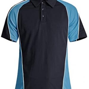 TACVASEN Men’s Golf Polo Shirts 3 Button Short Sleeve Performance Polo Tee Shirt