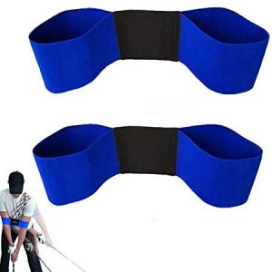 Golf Swing Training Aids, 2 Pack Golf Swing Correcting Belts and Swing Trainer Aid Arm Band, Unisex Golf Posture Motion Correction Trainer for Beginner and Kid to Forming The Correct Muscle Memory