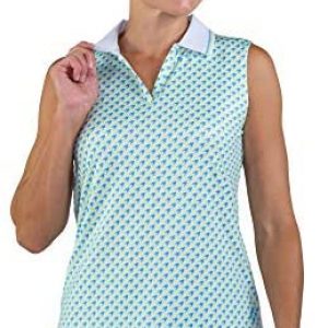 Jofit Apparel Women’s Athletic Clothing Sleeveless Rib Collar Polo for Golf & Tennis