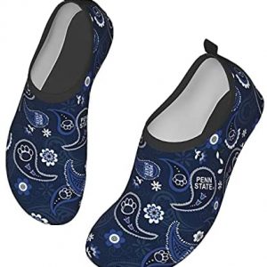 Feafuslt University Paisley Mens Womens Water Shoes Beach Pool Shoes Quick-Dry Aqua Yoga Socks for Surf Swim