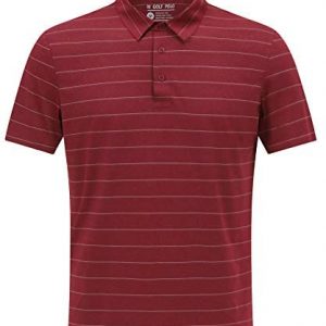 fit space Men’s Seamless Golf Shirts Striped Athletic Quick Dry Hi-Tech Sport Tennis Shirt Short Sleeve