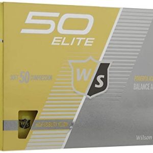 Wilson Staff Fifty Elite Golf Ball, Yellow