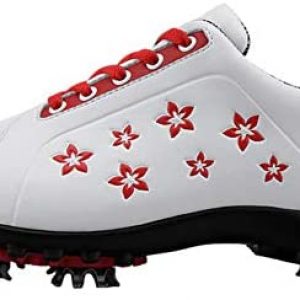 BHB Floral Waterproof Golf Shoes for Women with Spikes