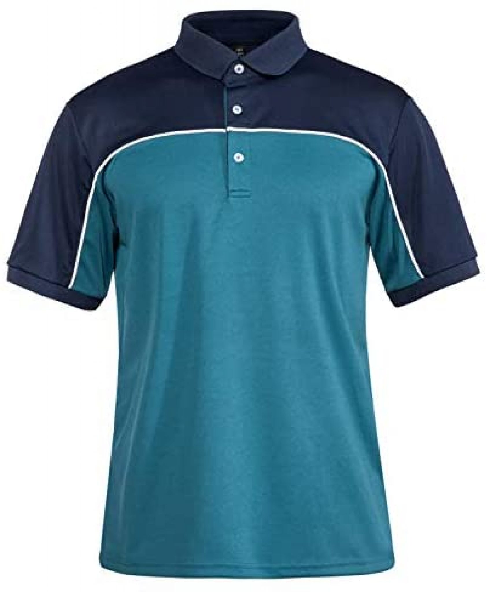 TACVASEN Men's Golf Polo Shirts 3 Button Short Sleeve Performance Polo ...