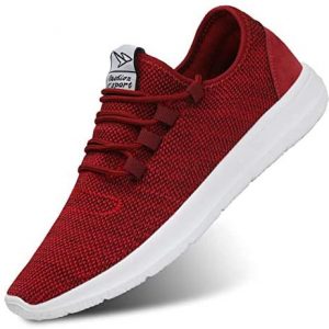 KEEZMZ Men’s Running Shoes Fashion Breathable Sneakers Mesh Soft Sole Casual Athletic Lightweight