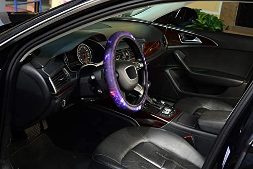 KAFEEK Blue Starry Sky Elastic Steering Wheel Cover, Universal 15 inch 5 KAFEEK Blue Starry Sky Elastic Steering Wheel Cover, Universal 15 inch - Image 5