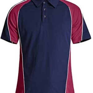 TACVASEN Men’s Golf Polo Shirts 3 Button Short Sleeve Performance Polo Tee Shirt