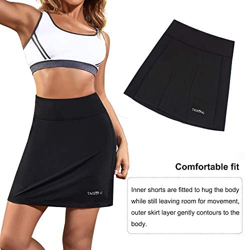 TAILONG Women Athletic Skirt with Shorts Ladies Sports Apparel Workout Clothes Running Skorts for Tennis, Golf, Yoga 4 TAILONG Women Athletic Skirt with Shorts Ladies Sports Apparel Workout Clothes Running Skorts for Tennis, Golf, Yoga - Image 4