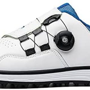 vibvib Men’s Golf Shoes Leather Waterproof Non-Slip Breathable Golf Grass Training Men’s Golf Shoes