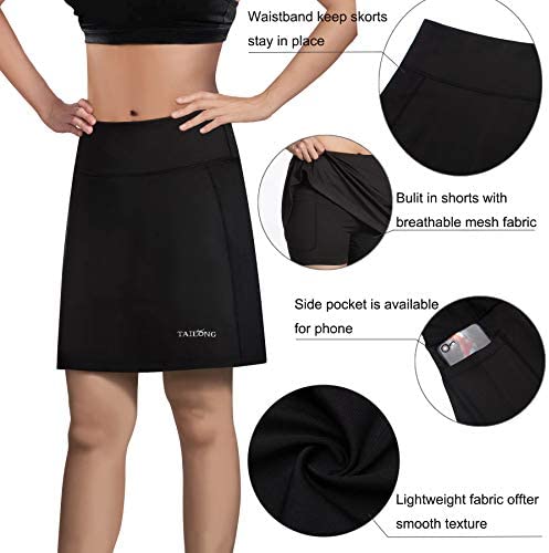 TAILONG Women Athletic Skirt with Shorts Ladies Sports Apparel Workout Clothes Running Skorts for Tennis, Golf, Yoga 3 TAILONG Women Athletic Skirt with Shorts Ladies Sports Apparel Workout Clothes Running Skorts for Tennis, Golf, Yoga - Image 3