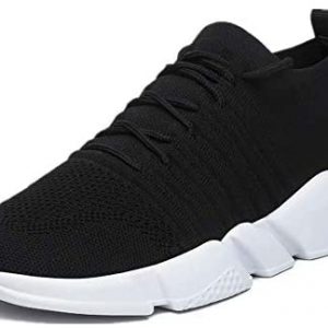 GSLMOLN Mens Fashion Sneakers Slip on Ultra-Sock Knit Soft Sole Breathable Lightweight Casual Walking Shoes