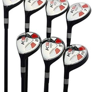 Left Handed Majek Golf Petite Women’s All Ladies True Hybrid Complete Set which Includes: #4, 5, 6, 7, 8, 9, PW New Utility L Lady Flex Clubs (Petite – 5′ to 5’3″)