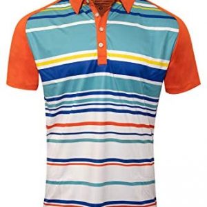 Pin High Golf Shirts for Men – Dry Fit Short-Sleeve Polo, Casual Athletic Sports Collared T-Shirt