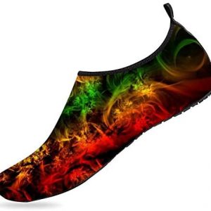 Breathable Barefoot Aqua Socks Rasta Lion Mens Womens Water Shoes Quick-Dry Shoes for Running Walking Swimming Yoga
