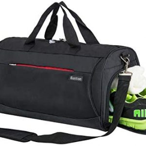 Kuston Sports Small Gym Bag for Men and Women Travel Duffel Bag Workout Bag with Shoes Compartment&Wet Pocket