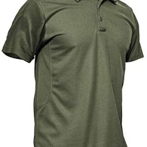 MAGCOMSEN Men’s Polo Shirt Quick Dry Performance Long and Short Sleeve Tactical Shirts Pique Jersey Golf Shirt
