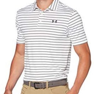 Under Armour Men’s Playoff 2.0 Golf Polo , White (124)/Black , Medium