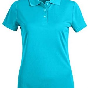 Corna Womens Polos,High Performance Dry Fit Short Sleeve Golf Polo Shirts for Women -Flat Knitting Rib Collar with Plus Size