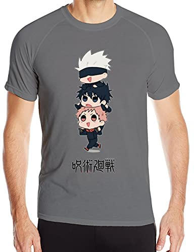 Jujutsu Kaisen Men Fitness Quick-Drying Tee Graphic Tee Design Polyester Black Moisture-Wicking Tee 2 Jujutsu Kaisen Men Fitness Quick-Drying Tee Graphic Tee Design Polyester Black Moisture-Wicking Tee - Image 2