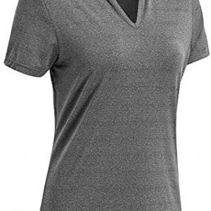 JHMORP Women’s Golf Tennis Shirts Quick Dry Athletic Short Sleeve V-Neck Running T-Shirts