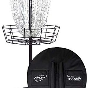 MVP Disc Sports Black Hole Pro 24 Chain Disc Golf Basket with Transit Bag