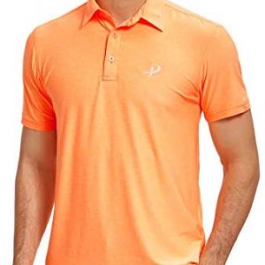 Pudolla Men’s Dry Fit Golf Polo Shirts Athletic Short Sleeve Casual Polo Shirts for Men