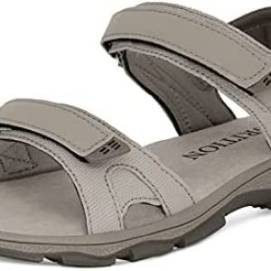 GRITION Athletic Sport Sandals For Women, Outdoor Hiking Sandals Comfortable Open Toe, Lightweight Breathable Trekking Summer Walking Sandals With Adjustable Straps