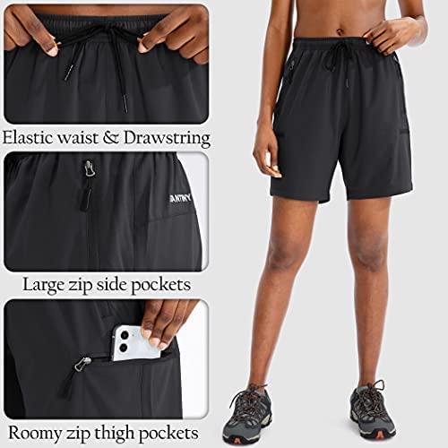 SANTINY Women's Hiking Cargo Shorts Quick Dry Lightweight Summer Shorts for Women Travel Athletic Golf with Zipper Pockets 5 SANTINY Women's Hiking Cargo Shorts Quick Dry Lightweight Summer Shorts for Women Travel Athletic Golf with Zipper Pockets - Image 5