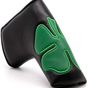 barudan golf Shamrock Clover Blade Putter Cover Headcover Club Protector with Magnet Closure fits Blade Style putters