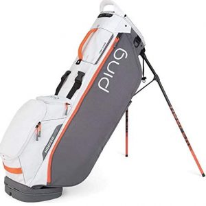 Ping 2020 Hoofer Lite Stand Bag Grey White Coral 4 Way Top 7 Pockets