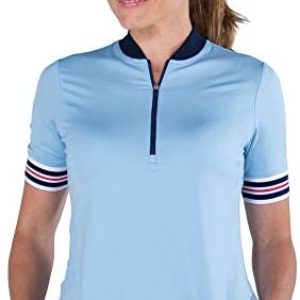 Jofit Apparel Women’s Athletic Clothing Rib Collar Mock for Golf & Tennis