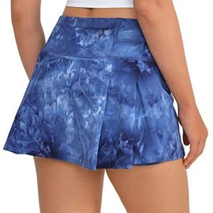 Eleloveph Women’s 13in Pleated Tennis Skirt, Luxury Soft Fabric,High Waist Desig,Suitable for Golf, Workout, Running Sports