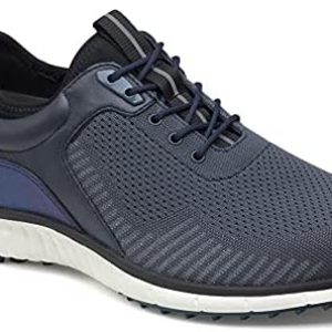 Johnston & Murphy Men’s XC4 H2 Sport Hybrid Knit Golf Shoe | Waterproof Leather | Lightweight | Memory Foam Cushioning
