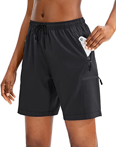 SANTINY Women's Hiking Cargo Shorts Quick Dry Lightweight Summer Shorts for Women Travel Athletic Golf with Zipper Pockets 2 SANTINY Women's Hiking Cargo Shorts Quick Dry Lightweight Summer Shorts for Women Travel Athletic Golf with Zipper Pockets - Image 2