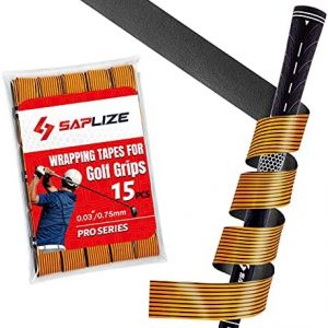 SAPLIZE Golf Grip Wrapping Tapes, 3 Or 15 Pack Tacky PU Overgrip Tapes, New Regripping Solution for Golf Club Grips