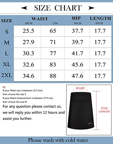 TAILONG Women Athletic Skirt with Shorts Ladies Sports Apparel Workout Clothes Running Skorts for Tennis, Golf, Yoga 8 TAILONG Women Athletic Skirt with Shorts Ladies Sports Apparel Workout Clothes Running Skorts for Tennis, Golf, Yoga - Image 8