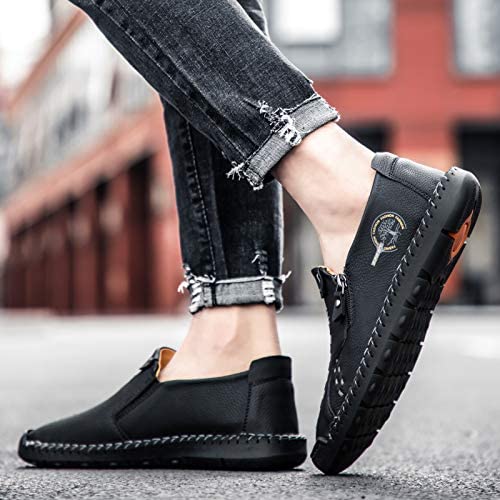 Govicta Men's Oxfords Shoes Slip on Loafers Slipper Hand Stitching Leather Casual Shoes Fashion Walking Driving Work Shoes for Men Outdoor 8 Govicta Men's Oxfords Shoes Slip on Loafers Slipper Hand Stitching Leather Casual Shoes Fashion Walking Driving Work Shoes for Men Outdoor - Image 8