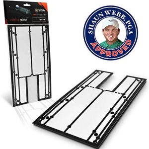 Shaun Webb’s Putting Mirror 12″ x 6″ – Putt with Confidence and Accurately. Get Instant Feedback And Improve Your Stroke With This Portable Golf Training Aid, Alignment Golf Accessories, Swing Trainer