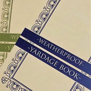 Golf Yardage Books (2 Pack) PGA Template, USGA Conforming, Lifetime Weatherproof Paper