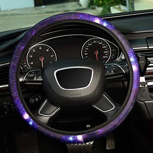 KAFEEK Blue Starry Sky Elastic Steering Wheel Cover, Universal 15 inch 3 KAFEEK Blue Starry Sky Elastic Steering Wheel Cover, Universal 15 inch - Image 3