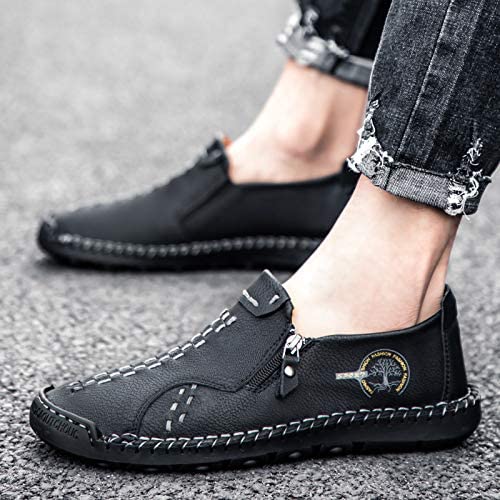 Govicta Men's Oxfords Shoes Slip on Loafers Slipper Hand Stitching Leather Casual Shoes Fashion Walking Driving Work Shoes for Men Outdoor 6 Govicta Men's Oxfords Shoes Slip on Loafers Slipper Hand Stitching Leather Casual Shoes Fashion Walking Driving Work Shoes for Men Outdoor - Image 6