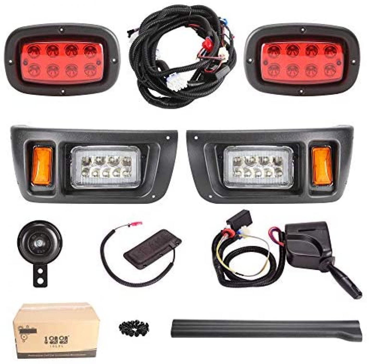 10L0L Golf Cart LED Light Kit with RGB Daytime Running for Club Car DS ...