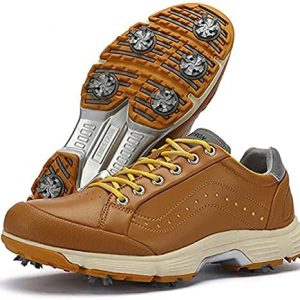 vibvib Men’s Golf Shoes Professional Spike Golf Sneakers Waterproof Men’s Training Shoes Golf