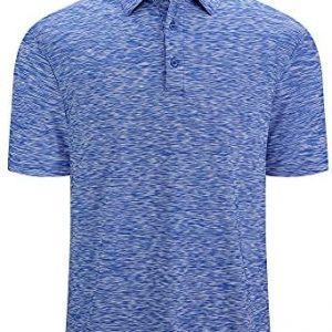 Alex Vando Mens Golf Shirt Moisture Wicking Quick-Dry Short Sleeve Casual Polo Shirts for Men