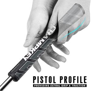 CHAMPKEY CT2 Pistol Golf Putter Grip | Lightweight and Comfortable Golf Grips | Advanced Texture Control and High Feedback Golf Putter Grips