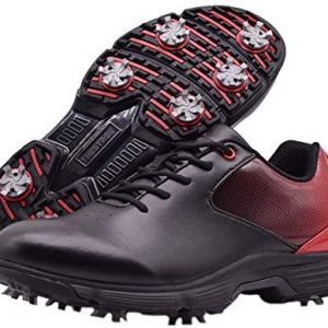 THESTRON Men Golf Shoes Professional Waterproof Spikes Golf Sport Sneakers
